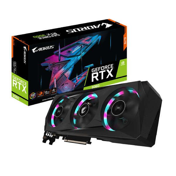Gigabyte Aorus RTX 3060 Elite 12GB Graphics Card